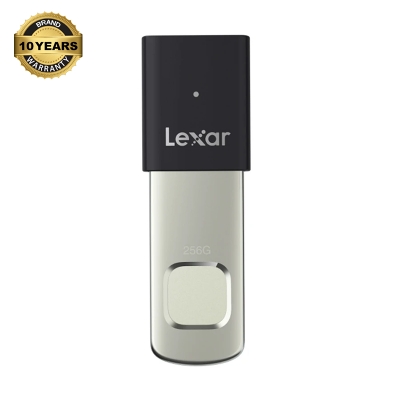 Picture of Lexar JumpDrive Fingerprint F35 Pro 256GB USB 3.2 Gen 1 Black & Silver Pen Drive