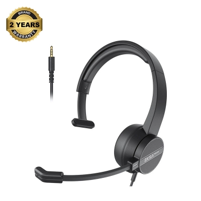 Picture of EKSA Telecom H15 Black Wired Over-Ear Professional Mono Headphone (2 Year Warranty)