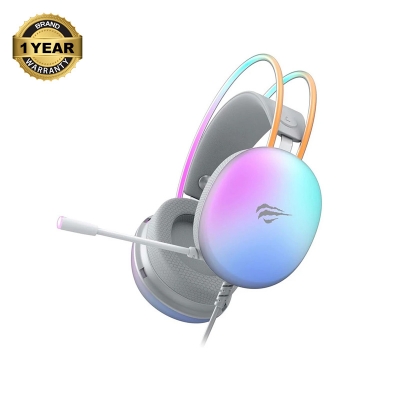 Picture of Havit Gamenote H2037d RGB Wired White Gaming Headphone