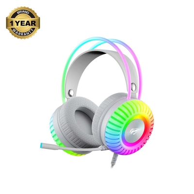 Picture of Havit Gamenote H2046U Wired White-Grey RGB Gaming Headphone