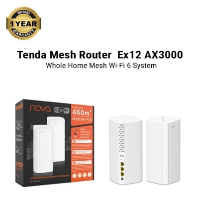 Picture of Tenda Nova MX12 AX3000 Mbps Gigabit Dual-Band Wi-Fi 6 System Network Router (1-Pack)