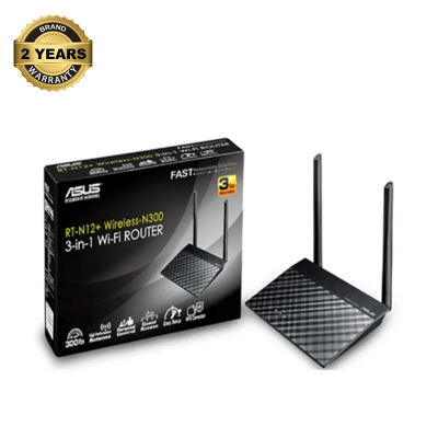 Picture of ASUS RT-N12+ 300 Mbps Ethernet Single-Band Wi-Fi Router