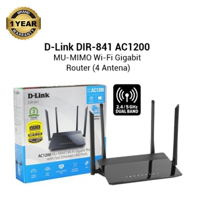 Picture of D-Link DIR-841 AC1200 Mbps Gigabit Dual-Band Wi-Fi Router (1 Year Warranty)