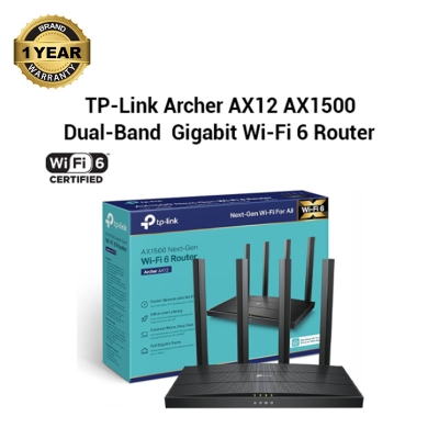 Picture of TP-Link Archer AX12 AX1500 Mbps Gigabit Dual-Band Wi-Fi 6 Router
