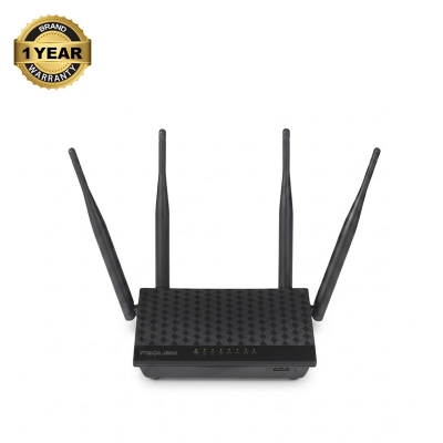 Picture of Prolink PRC3801 Wireless AC1200 MU-MIMO Dual Band Gigabit Router with Gigabit WAN, LAN Port and Parental Control (4x 5dBi Antenna)