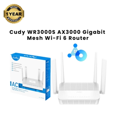 Picture of Cudy WR3000S AX3000 Mbps Gigabit Dual-Band Wi-Fi 6 Router