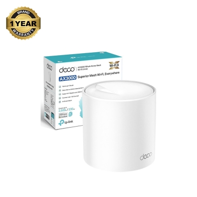 Picture of TP-Link Deco X50 AX3000 Mbps Gigabit Dual-Band Wi-Fi 6 System Network Router (1-Pack)