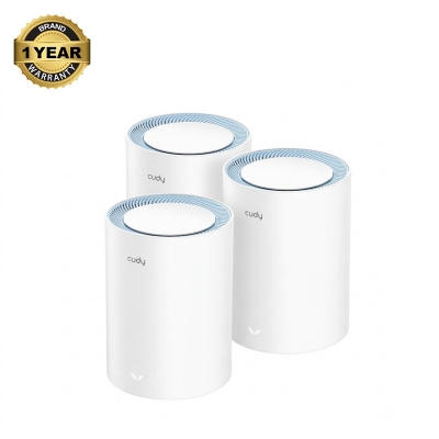 Picture of Cudy M1200 AC1200 Mbps Ethernet Dual-Band Mesh Wi-Fi 5 System (3-Pack)