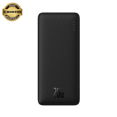 Picture of Baseus Airpow PPQD090001 10000mAh Black 20W Power Bank with USB-A to Type-C Cable