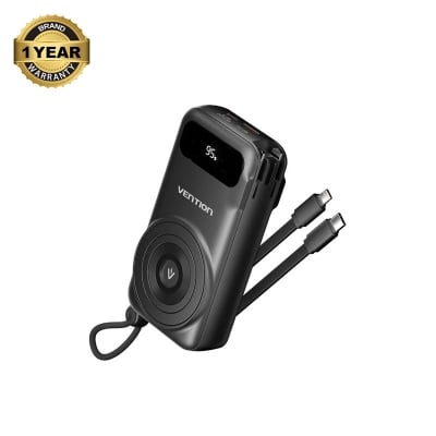 Picture of Vention FHXB0 10000mAh 22.5W Black Power Bank with Digital Display