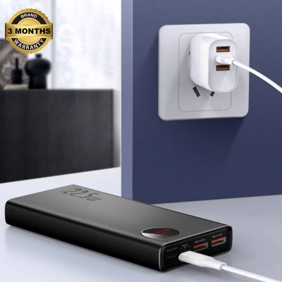 Picture of Baseus Adaman 20000mAh Black 22.5W Power Bank with Digital Display