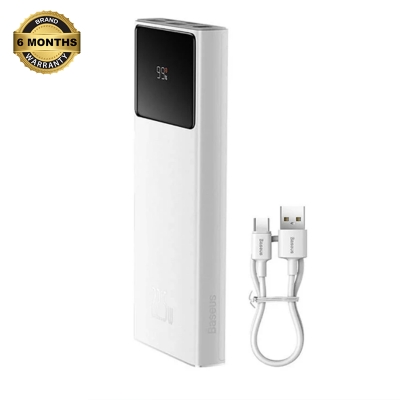 Picture of Baseus Star Lord PPXJ100002 10000mAh White 22.5W Power Bank with Digital Display
