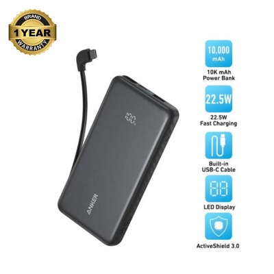 Picture of Anker Zolo 10000mAh Black 22.5W Power Bank with Digital Display