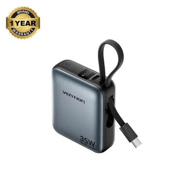 Picture of Vention FHEH0 10000mAh 35W Gray Power Bank with Digital Display