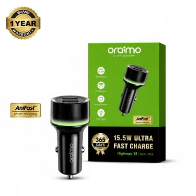 Picture of Oraimo Highway 15 Car Charger (OCC-1152D)- Black