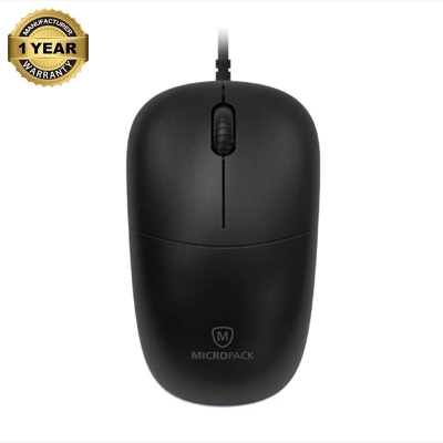 Picture of Micropack M-105 Silent Black Wired Optical Mouse