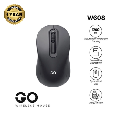 Picture of Fantech Go W608 Wireless Black Optical Mouse