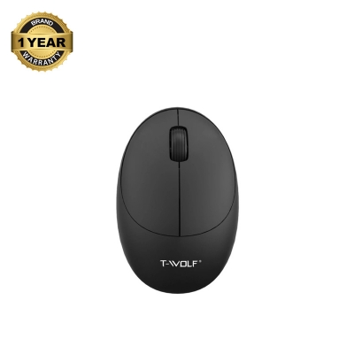 Picture of T-WOLF T87 Wireless (Dual Mode) Black Rechargeable Mouse