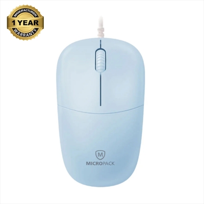 Picture of Micropack M-105 Silent Blue Wired Optical Mouse