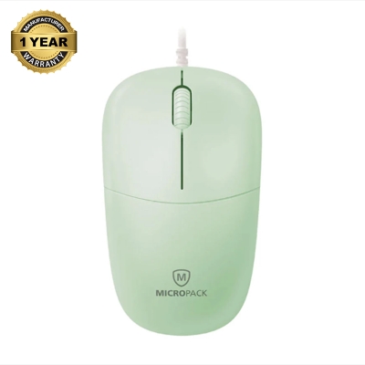 Picture of Micropack M-105 Silent Green Wired Optical Mouse