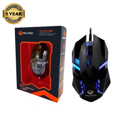 Picture of Meetion MT-M371 Wired Black Gaming Mouse