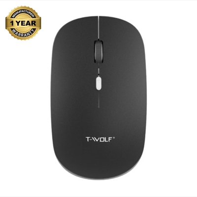 Picture of T-WOLF T90 Wireless (Dual Mode) Silent Black Rechargeable Mouse