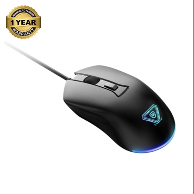 Picture of Micropack GM-01 Athene Rainbow Breathing LED Wired Black Gaming Mouse