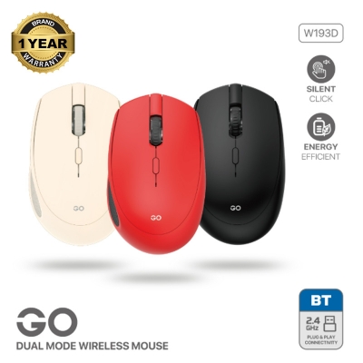 Picture of Fantech Go W193D Wireless (Dual Mode) Black Silent Mouse
