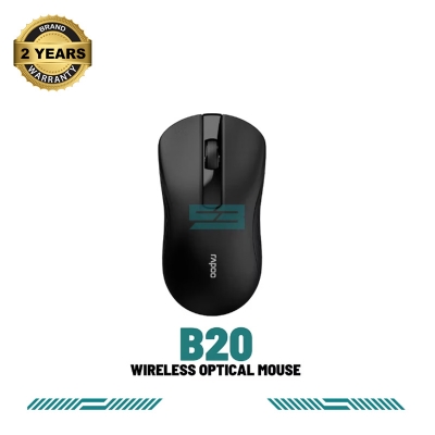 Picture of Rapoo B20 Silent Wireless Black Optical Mouse