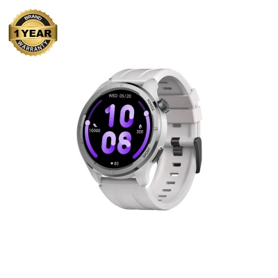 Picture of Haylou Solar Neo Silver Bluetooth Calling Smart Watch with Woven + Silicone strap