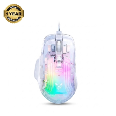 Picture of ONIKUMA CW923 RGB Wired White Transparent Gaming Mouse