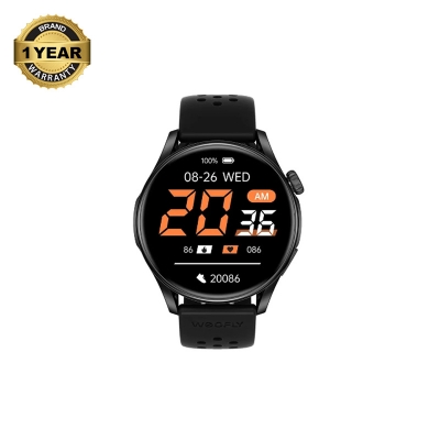 Picture of WEOFLY Curve 2 Black Bluetooth Calling Smart Watch