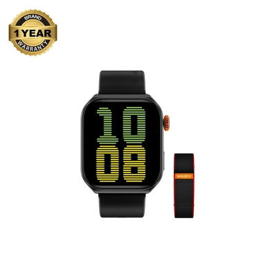 Picture of WEOFLY Edge 2 Black Bluetooth Calling Smart Watch