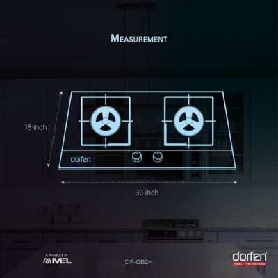 Picture of DORFEN High Quality SS Panel Gas Stove with 2-Burner