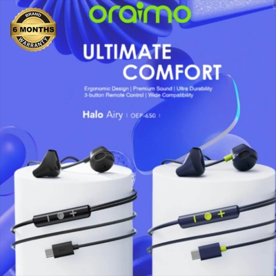 Picture of oraimo Halo Airy Type-C Half In-ear Wired Headphones