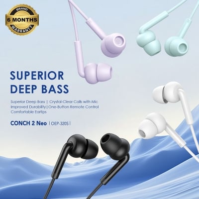 Picture of oraimo CONCH 2 Neo oraimo CONCH 2 Neo Wired Earphones