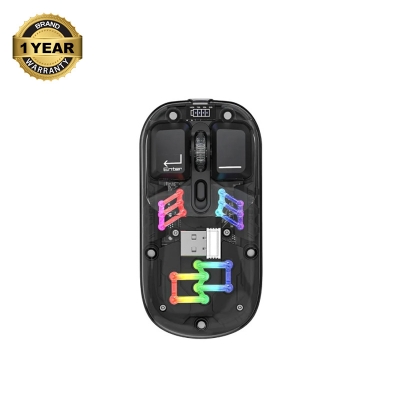 Picture of Pc Power Obsidian PGM-P7 BK Wireless Black Transparent Mouse