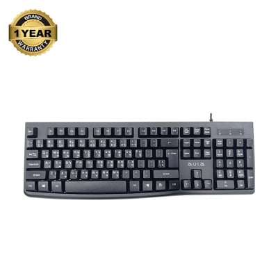 Picture of AULA AK105 Wired Black Keyboard with Bangla
