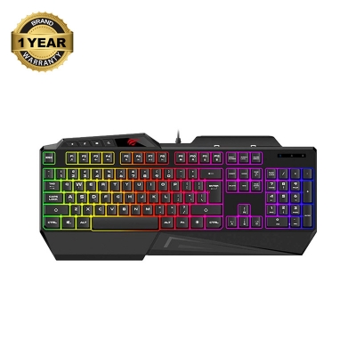 Picture of Havit KB488L USB Multi-Function Backlit Black Gaming Keyboard with Bangla