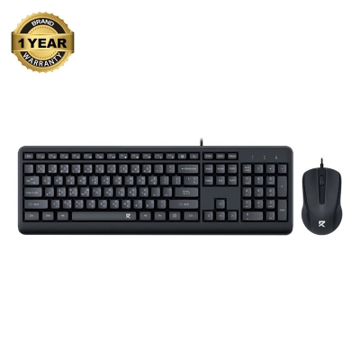 Picture of Redragon BS-7092 Wired Black Keyboard & Mouse Combo with Bangla