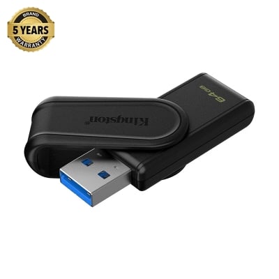 Picture of কিংস্টন DataTraveler Exodia S 64GB USB 3.2 Gen 1 Black Pen Drive