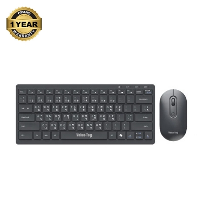 Picture of Value Top KMW1097 Black Wireless Keyboard & Mouse Combo with Bangla