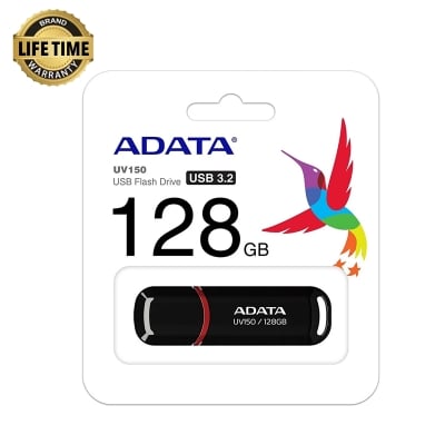 Picture of ADATA UV150 128GB Black USB 3.2 Pen Drive