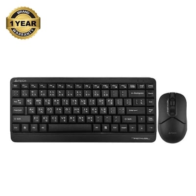 Picture of A4TECH FG1112 Black Wireless Keyboard & Mouse Combo With Bangla