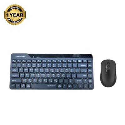 Picture of A4TECH FG2200 Air2 Fstyler Black Wireless Silent Keyboard & Mouse Combo with Bangla