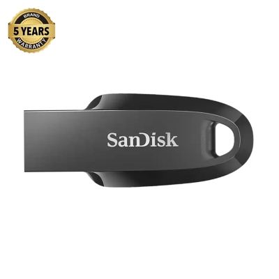 Picture of Sandisk Ultra Curve SDCZ550 64GB USB 3.2 Gen 1 Black Pen Drive #SDCZ550-064G-G46