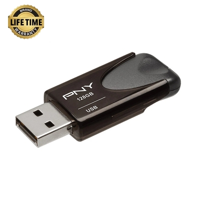 Picture of PNY Turbo Attache 4 128GB USB 3.2 Black Pen Drive