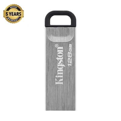 Picture of কিংস্টন Data Traveler Kyson 128GB USB 3.2 Gen 1 Silver Pen Drive #DTKN/128GB