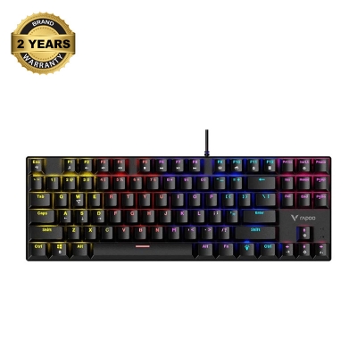 Picture of Rapoo GK500-87 Wired (Blue Switch) Black Mechanical Gaming Keyboard