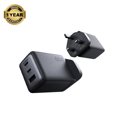 Picture of oraimo HyperGaN 65 65W GaN Wall Charger Kit with 100W CC Cable  (OCW-7652E+116CC)